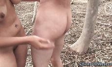 Real aussie gf outdoors behind the scenes