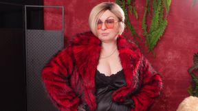 Hot Fur Coat Collection - Part 2. Fetish MILF Arya Grander