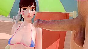 Car Toon In Mercy & D.va Autograph Of Lust ( Overwatch Parody )