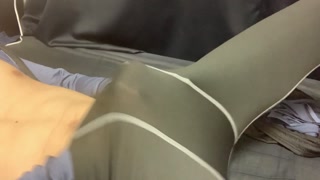 Hentai sexy Japanese masturbates wearing leggings:変態日本人がレギンスでオナニーして大量射精♯4