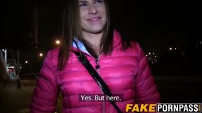Beautiful Paola agrees to have sex with a random stranger