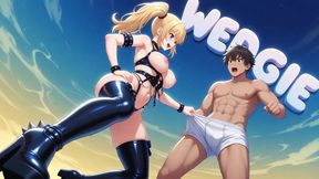 WEDGIES - Hard Upward Yanks on Your Underwear Wedging Fabric Deep Between Your Cheeks and Pressing Against Your Balls While Paraded Around the Room (Erotic Audio)