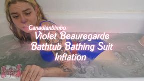 Violet Beauregard Bathtub Bathing Suit Inflation