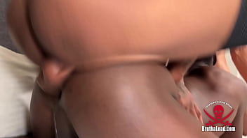 Spit roasted by two big dicks
