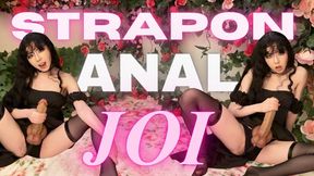 Anal JOI: 9 Inch Strapon Mutual Masturbation