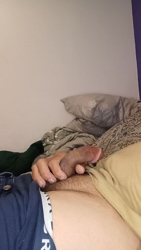 Hlywdjay in Underwear and a Puddle of Cum