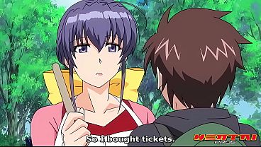 Hentai teen fucks horny redhead and landlord