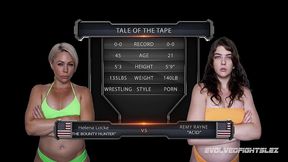 helena locke vs remy rayne female wrestling