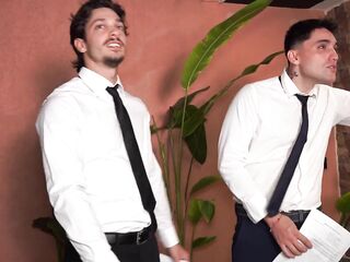 Interview for Ideal Lalin girl Ends in Double Vaginal Penetration - Lina Henao