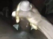 Huge cum explosion while masturbating on the sofa