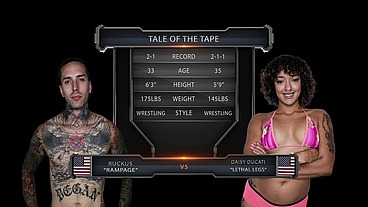 Daisy Ducati vs Ruckus II Mixed Wrestling
