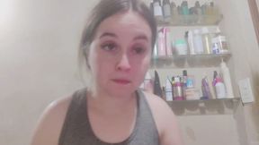 Putting in my contact lenses