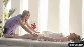 Ella Hollywood, Holly Wood And Casey Kisses - Ts Leads Ella In The Massage Room For Sex