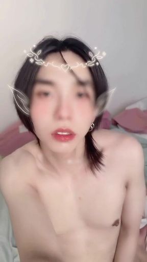 Asian Femboy Cumshots
