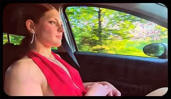 Italian Amateur Car POV Sex – Hard Outdoor Blowjob