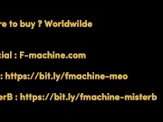 I M BEING FUCKED BY my new Fuckmachine F-machine ALPHA penetration depth controlled by app