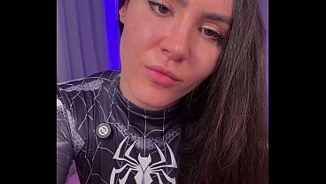 Punheta Guiada! Mulher aranha bem mandona controlando a sua punheta... me obede&ccedil_a punheteiro safado!