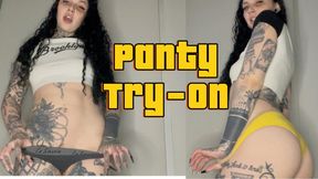 Panty Try-On & Pussy Denial – G-Strings, Lace & Worn Panty Tease | Mistress Mercy Rage