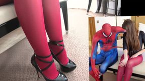 Luna Rival fetish lesson about nylon pantyhose