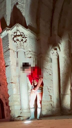 Very Risky and Immense Ejaculation in a Very Public Place