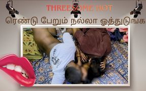 Indian Wife’s Secret Fantasy - Husband & His Stepbrother Together Inside He