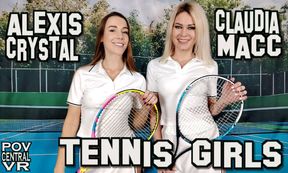 Alexis Crystal And Claudia Macc: Tennis Girls
