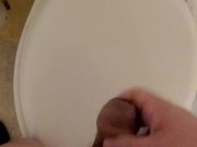 Quick Toilet Cumshot on campus
