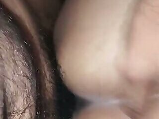 I was fucked doggy style, my lover took out all the heat of my pussy from his thick land in my big p