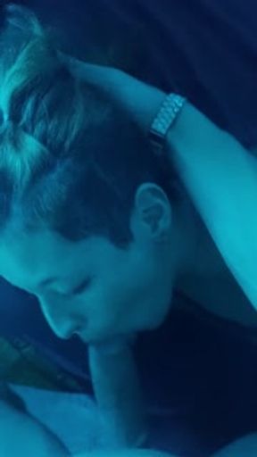 I wake up my 18-year-old stepdaughter with my cock in her mouth and I end up on her face