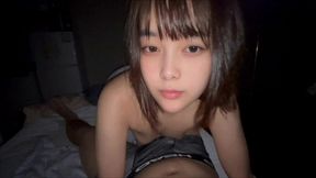 【初めて彼女がお泊まりしに来た時のルーティン動画】遊んで、寝る前に僕のちんぽをしゃぶりつくす彼女。