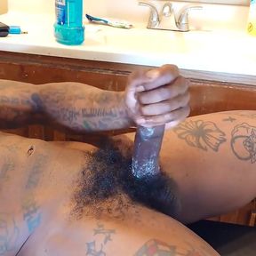 Muscles Tattoos Hairy BBC Hallelujah Johnson Masturbating
