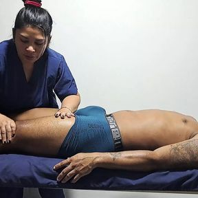 A relaxing massage for this sexy guy, it makes me so horny pt2 it makes me so horny to see him half naked