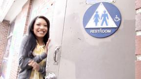 ”Rhianna Ryan Shows Her Skills On A Big Cock At A Gloryhole”