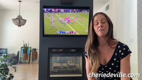 Cherie Deville dominates stepson during game & gets a juicy BJ in return