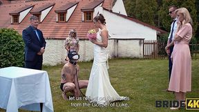 Pet-fiancé Pleases the Bride With Cunni & Wild Sex In Front Of All Guests After the Wedding Ceremony