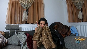 MilfyCalla-Masturbating while wearing fur coats, shiny clothes and long jackets - 203 -