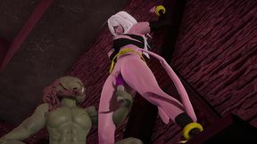 dragon ball c21 scene bondage with orc vibrator [full video]