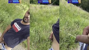 unzipping my pants and taking a piss on the fields💦