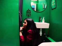 Glory hole blonde blowjob slut double facial