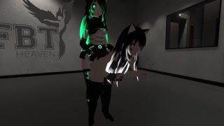 VRCHAT Neko Girl Quicky in public FBT Lobby (Hot Moans)