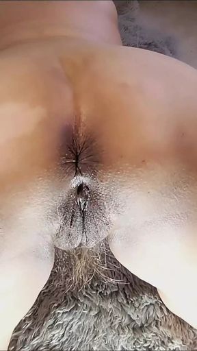 71 Year Old BBW with Hairy Pussy Time for Anal Play &amp; Lots of Anal Kisses