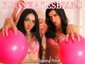 Looner Lesbians: Balloon Popping Fetish