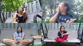 Fit Asian Jasmine Jade Coughing compilation Non Nude taken from 7 smoking scenes- volume 12 ***mp4***