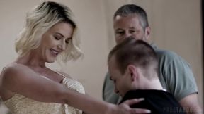 Pure Taboo Seductive Blonde MILF Kit Mercer Fucks Her New Stepson to Humiliate Her Weak Husband