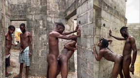 big dick can make a bottom fuck anywhere so we fucked in an uncompleted building