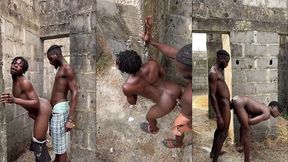 big dick can make a bottom fuck anywhere so we fucked in an uncompleted building