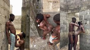 big dick can make a bottom fuck anywhere so we fucked in an uncompleted building