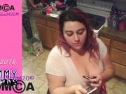 Behind the scenes in the Kitchen fun with HubbyLilSlut420
