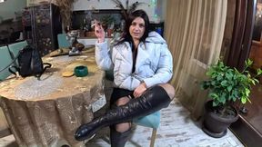 Big Tits, Cameltoe & Deepthroat JOI - Slutty Blowjob, Face Fuck & Cum Play