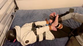 Twink Hogtied Oiled Foot Play part 2